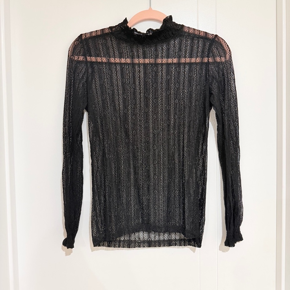 Elegant Black Lace Top
